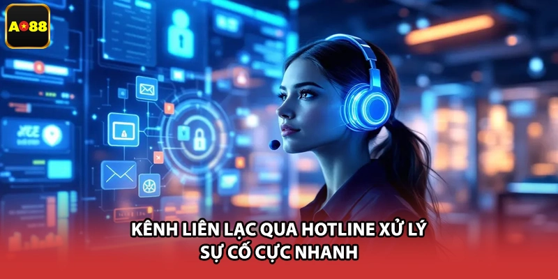 Kênh liên lạc qua hotline xử lý sự cố cực nhanh